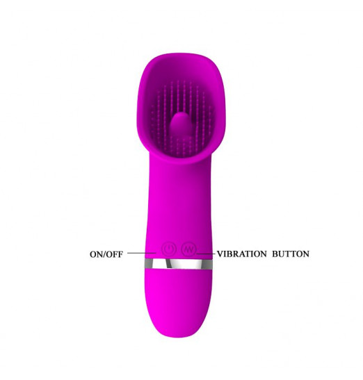 Лиловый вибромассажер для стимуляции клитора Rudolf