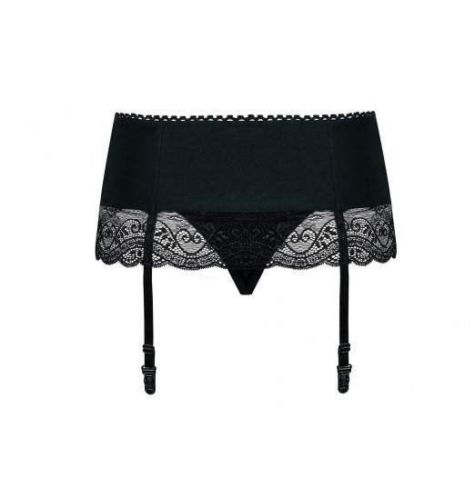 Сексуальный широкий пояс для чулок Miamor с трусиками-стринг в комплекте