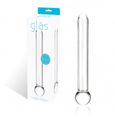 Стеклянный жезл с шаром - 16,5 см.