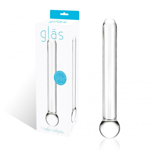 Стеклянный жезл с шаром - 16,5 см.