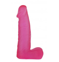 Розовый фаллоимитатор средних размеров XSKIN 6 PVC DONG - 15 см.