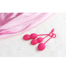 Набор розовых вагинальных шариков Nova Ball со смещенным центром тяжести