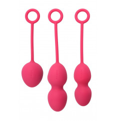 Набор розовых вагинальных шариков Nova Ball со смещенным центром тяжести
