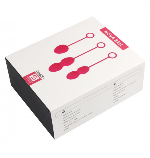 Набор розовых вагинальных шариков Nova Ball со смещенным центром тяжести Набор розовых вагинальных шариков Nova Ball со смещенным центром тяжести