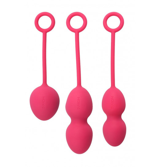 Набор розовых вагинальных шариков Nova Ball со смещенным центром тяжести Набор розовых вагинальных шариков Nova Ball со смещенным центром тяжести