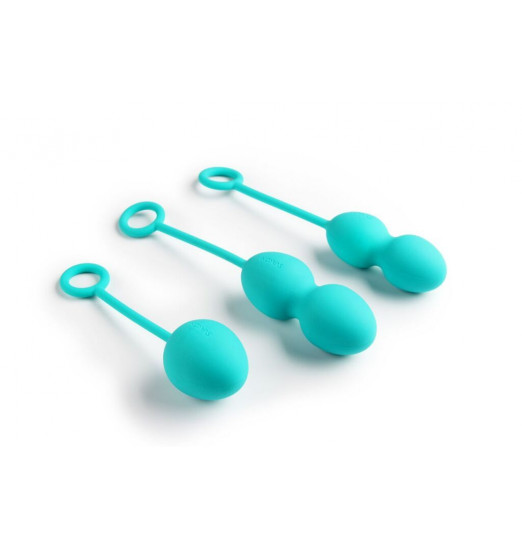 Набор зелёных вагинальных шариков Nova Ball со смещенным центром тяжести Набор зелёных вагинальных шариков Nova Ball со смещенным центром тяжести