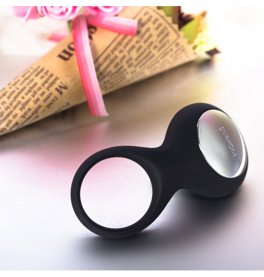 Чёрное перезаряжаемое эрекционное виброкольцо Tyler