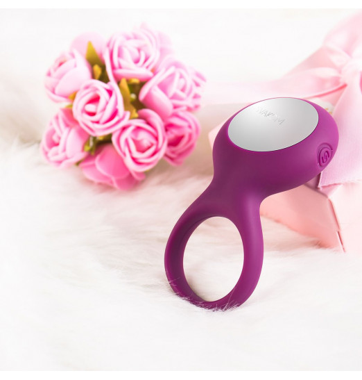 Фиолетовое перезаряжаемое эрекционное виброкольцо Tyler