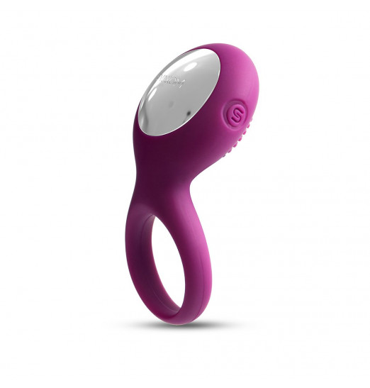 Фиолетовое перезаряжаемое эрекционное виброкольцо Tyler