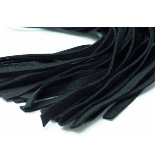 Нежная плеть с красным мехом BDSM Light - 43 см.