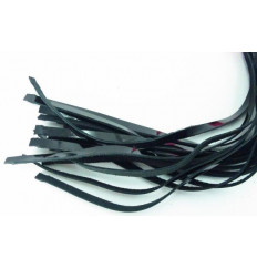 Плеть из лака с красным мехом BDSM Light - 43 см.