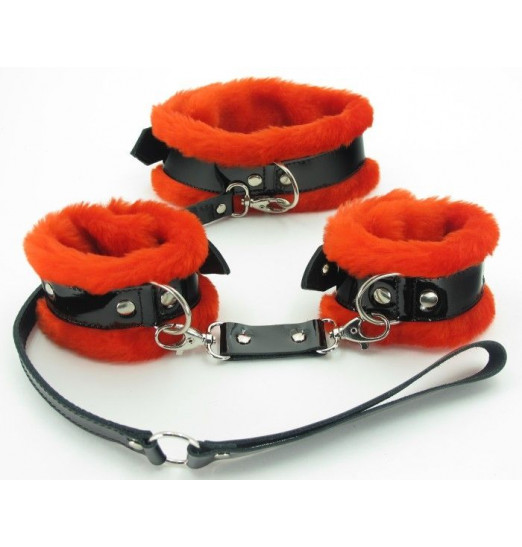 Набор с красным мехом BDSM Light