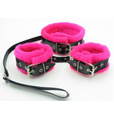 Набор с розовым мехом BDSM Light