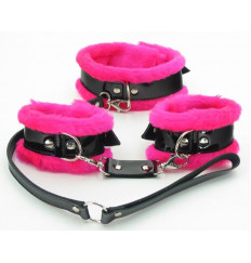 Набор с розовым мехом BDSM Light