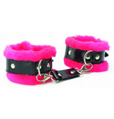 Розовые наручники с мехом BDSM Light