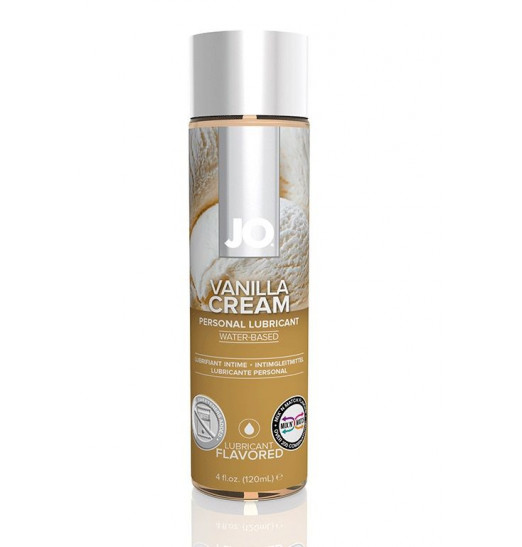 Лубрикант на водной основе с ароматом ванили JO Flavored Vanilla H2O - 120 мл.