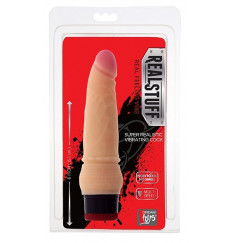 Вибратор-реалистик со встроенным пультом REALSTUFF 6INCH VIBRATOR - 15,5 см.