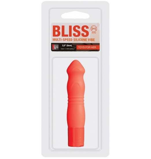 Оранжевый силиконовый вибромассажёр NEON BLISS VIBRATOR - 9 см. Оранжевый силиконовый вибромассажёр NEON BLISS VIBRATOR - 9 см.