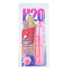 Розовый вибратор H2O ULTRA STUD WATERPROOF VIBRATOR - 17 см.