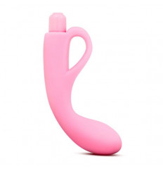 Розовый изогнутый стимулятор LUXE FREYA PINK - 17,7 см.