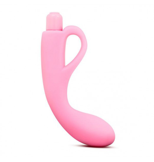 Розовый изогнутый стимулятор LUXE FREYA PINK - 17,7 см.