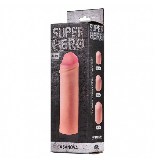 Фаллоудлинитель SUPER HERO Casanova - 18 см.