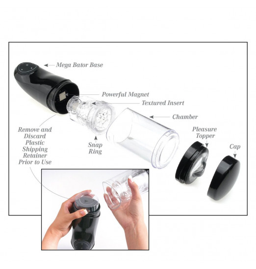 Перезаряжаемый мастурбатор-вагина с держателем для мобильных устройств Extreme Toyz Me