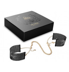 Чёрные дизайнерские наручники Desir Metallique Handcuffs Bijoux