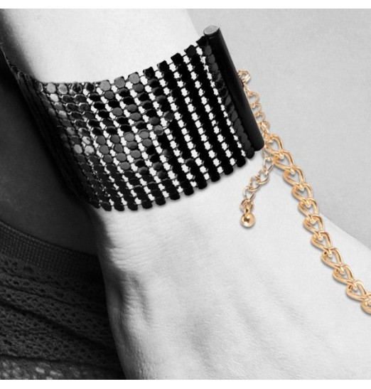 Чёрные дизайнерские наручники Desir Metallique Handcuffs Bijoux
