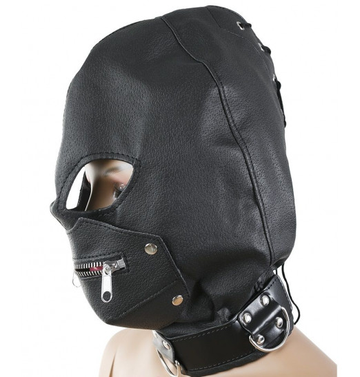 Маска на голову с молнией