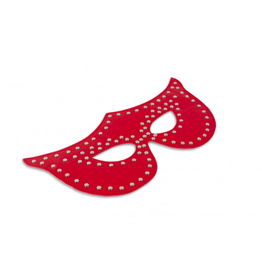 Таинственная красная маска с заклёпками