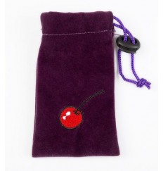 Маленькая анальная пробка с розовым кристаллом - 7,5 см.