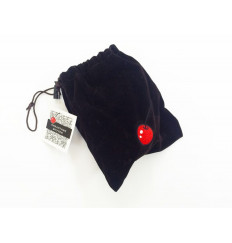 Маленькая золотистая пробка с хвостом енота - 7,5 см.