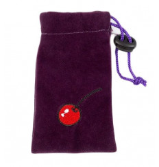 Большая голубая силиконовая пробка с прозрачным кристаллом - 9 см.