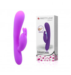 Вибромассажер Hobart с функцией поглаживания для стимуляции G-spot - 19,5 см.