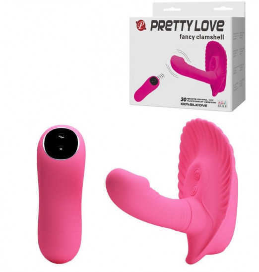 Клиторальный стимулятор с вагинальной пробкой Fancy Clamshell Клиторальный стимулятор с вагинальной пробкой Fancy Clamshell