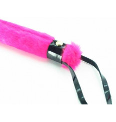 Нежная плеть с розовым мехом BDSM Light - 43 см.