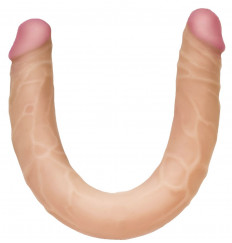 Двусторонний фаллос из неоскина Lesbi - 48 см.