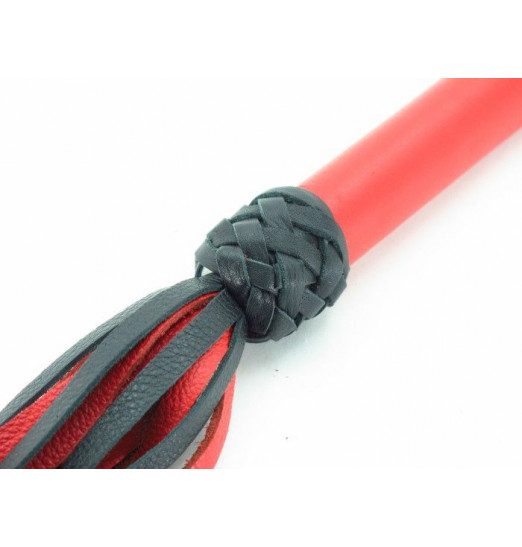 Черно-красная плеть с красной ручкой  Турецкие головы  - 57 см.