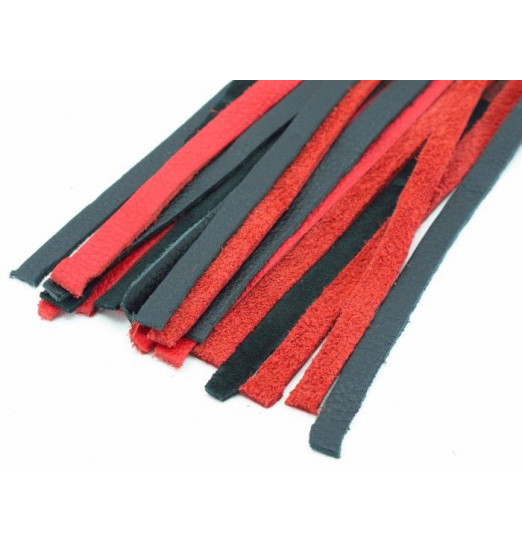 Черно-красная плеть с красной ручкой  Турецкие головы  - 57 см.