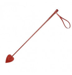 Красный кожаный стек с наконечником-стрелой - 70 см. Красный кожаный стек с наконечником-стрелой - 70 см.