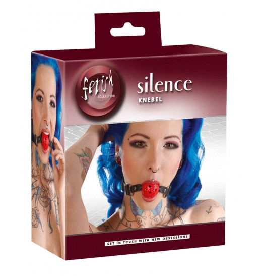 Классический кляп с красным шариком Knebel Классический кляп с красным шариком Knebel