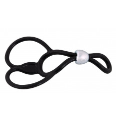 Лассо с подхватом мошонки Triple Ball-und Cockring