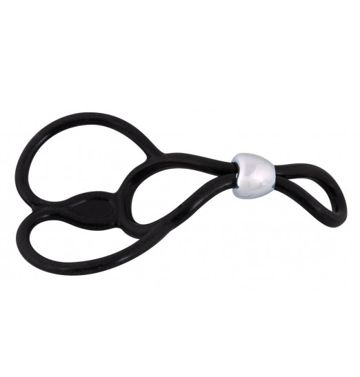 Лассо с подхватом мошонки Triple Ball-und Cockring