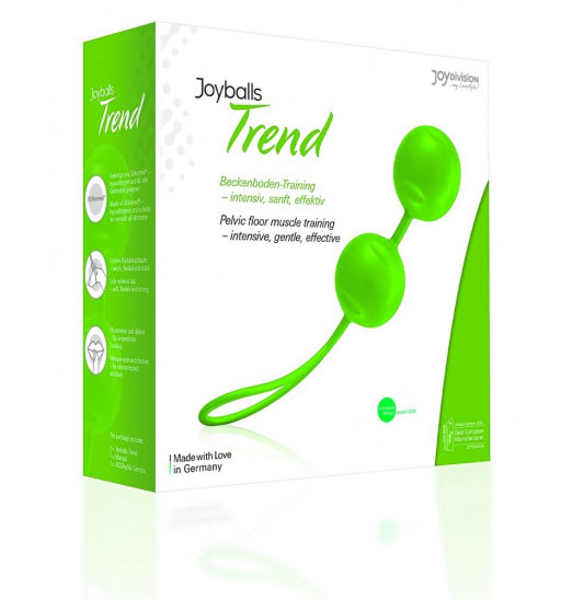 Зелёные вагинальные шарики Joyballs Trend