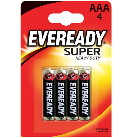 Батарейки EVEREADY SUPER R03 типа AAA - 4 шт.