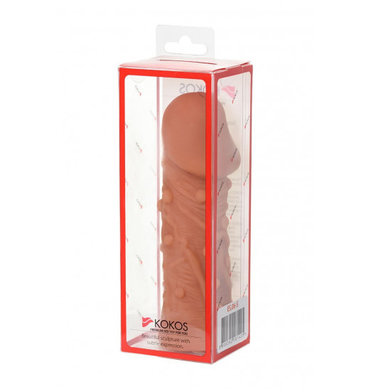 Насадка фаллического вида с венками и шишечками Extreme Sleeve 006 M-size - 14,7 см.