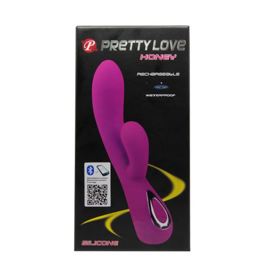 Лиловый вибратор Honey - 19,5 см. Лиловый вибратор Honey - 19,5 см.