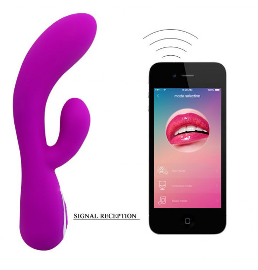 Лиловый вибратор Honey - 19,5 см. Лиловый вибратор Honey - 19,5 см.