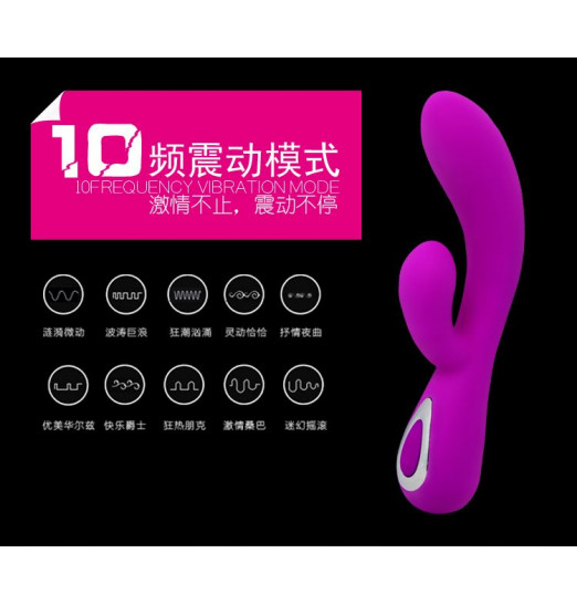 Лиловый вибратор Honey - 19,5 см. Лиловый вибратор Honey - 19,5 см.